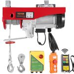 VEVOR Electric Hoist, 2200 lbs 120V Electric Winch with 328 ft Wireless & 14 ft Wired Remote Control, 40 ft Single Cable Lifting Height, Single/Double Slings, Lift Hoist for Garage Warehouse Factory