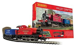 Hornby Train Set - R1270M Valley Drifter Analogue OO Gauge Locomotives Model Railway Train Sets, Starter Electric Model Train Kits - Steam Engine Model Building Kits, 1:76 Scale Model Train Gifts