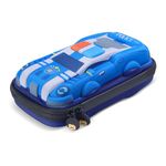 Rockpapa Police Car Large Pencil Cases, Big Pencil Case for Boys & Girls, Small Storage Box for School Students Boys Teens Kids Toddlers (Blue Police Car)