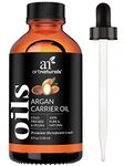 ArtNaturals USDA Organic Morrocan Argan Oil - 4 Fl Oz - for Hair, Face & Skin - 100% Pure Grade A Triple Extra Virgin Cold Pressed From The kernels of the Argan Tree - The Anti Aging, Anti Wrinkle