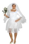 FIESTAS GUIRCA Bride Mens Fancy Dress Costume - Funny Male Bride Mens Outfit incl. Wedding Dress & Veil - Bachelor Party Stag Do Fancy Dress Men Size S 36-38