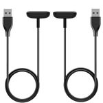 2 Pack Charger Cable Compatible with Fitbit Charge 6 / Fitbit Charge 5, Replacement Magnetic USB Fast Charging Cord for Fitbit Charge 6 / Fitbit Charge 5 Smartwatch Accessories (3.3ft+3.3ft)