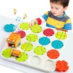 Car Toys for 3 Year Old Boys Gifts,34 PCS Track Puzzle Play Set With Music & Light,Logical Road Builder for Kids Stem Board Games Age 3-5-8,Birthday Gifts for 2 3 4 Year Old Girls/Boys Toys Age 5 6 7