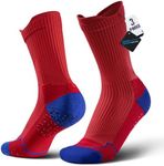 BRISIRA Coolmax Soccer Grip Socks Mens Non Slip Grip Pads Cushion Bamboo Viscose Football Baseball Sport Sock