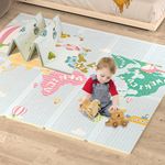 Play Mat Baby,CANMALCHI Crawl Mat Baby,Baby Mat Crawl Mat Waterproof Foam Crawl Play Mat for Babies Kids,Non-Slip Portable Non Toxic,Large Bottom Soft Toddler200x180x1.5CM Fish