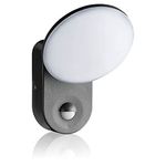 SEBSON Outdoor Lights Mains Powered - Security Lights Outdoor Motion Sensor - PIR Sensor - LED Outside Wall Light - Cool White 15W 1300lm IP65 - Anthracite