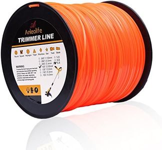 Anleolife 5-Pound Commercial Square .105-Inch-by-1038-ft String Trimmer Line in Spool,with Bonus Line Cutter, Orange