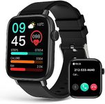 Smart Watch for Men Women, 1.9''HD Touch Screen Fitness Tracker with Bluetooth Call Answer/Dail, IP67 Waterproof Smart Watch with Heart Rate Blood Oxygen Blood Pressure for Android iPhone