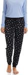 Suko jeans Women's Pajama Bottoms - 19358 Black Stars Small