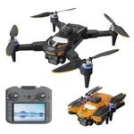 SUPER TOY Dual 4K Camera RC Quadcopter Drone with Brushless Motor Obstacle Avoidance Wi-Fi Selfie Control and Rechargeable Battery