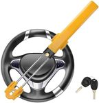 YYAOEMI Steering Wheel Lock Universal Car Anti Theft Steer Locks High Visibility Car Steering Wheel Lock Heavy Duty Anti-Theft Device Fit for SUVs, Motorhomes 2 Keys
