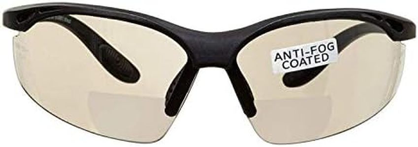 voltX 'CONSTRUCTOR' BIFOCAL Reading Safety Glasses (MIRROR +1.5 Dioptre INDOOR/OUTDOOR LENS) ANSI Z87.1+ & CE EN166F, certified/Cycling Sports Glasses includes safety cord + UV400 anti fog coated lens