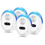 Ultrasonic Pest Repeller 4 Packs,Electronic Mouse Repellent plug in, Ants Harmless to Pets and Human, Mosquito Repellent for Mosquitoes, Mouse, Anti, Rat, Spider, Rodent, Fly