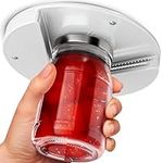 Under Cabinet Lid Jar Opener - for Weak Hands and Seniors with Arthritis - Heavy Duty, Allows to Easily Unscrew Any-Size Lid - Effortless Bottle & Can Opener for your Kitchen