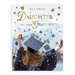 Regal Publishing C80985 Traditional Graduation Card Graduation Daughter,black|grey|green|beige,- 8 x 6 inches