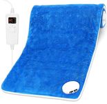 OGIMA Heat Pad, Heating Pads for Back Pain Relief, Electric Heat Pad with Auto Shut Off and 5 Heat Level Settings, Machine Washable, Extra Large 30x60 cm (Blue)