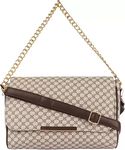 Black Spade Checkered Women Sling Bag