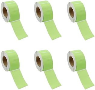 1.57"x2.76" Direct Thermal Labels, SAFYY Barcode SKU Labels, 400/Roll Self-Adhesive Address Shipping Stickers, Perforated & Compatible with Rollo Label Printer & Zebra Desktop Printers(Green,6 Rolls)