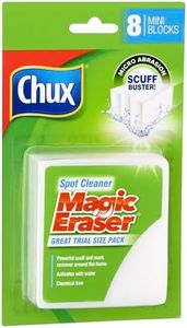 Chux Magic Eraser Spot Cleaner Pad, Powerful Scuff and Mark Remover, Activates with Water Alone, 8 Count