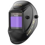 TOOLIOM Welding Helmet, True Color Auto Darkening 1/1/1/1 Large Viewing 3.94"x 3.27" Welder Mask Hood with Weld/Grind/Cut Mode for TIG MIG/MAG MMA Plasma Grinding