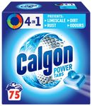 Calgon 4-in-1 Washing Machine Cleaner and Water Softener Tablets, 75 Count | Removes Limescale, Residue, Dirt, Rust & Malodours | Deep Clean | XL Pack Size
