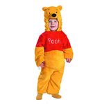 Disguise Costumes Winnie The Pooh Deluxe 2-Sided Plush Jumpsuit Costume, Small (2T)