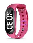 e-vibra Potty Training Reminder Watch - Vibrating Alarm Watch Medical Reminder Watch with Countdown Timer (Hot Pink - Large)