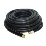 Apache 98108809 3/4" x 100' Industrial Rubber Water Hose Assembly with Male x Female Garden Hose Thread Fittings