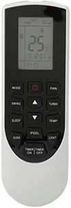 Universal Air Conditioner Remote Control, One Click Setting, Portable Remote Control Replacement for GREE YAN1F YAN1F1 Air Conditioning, Remote Control for GREE Air Conditioner Air Conditioning R