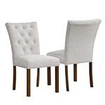 HomePop Button Tufted Fabric Dining