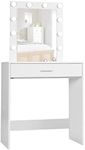 Reettic Makeup Vanity Table with Li