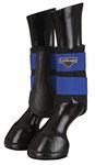 LeMieux Grafter Brushing Horse Boots - Protective Gear and Training Equipment - Equine Boots, Wraps & Accessories (Benetton Blue/X-Large)