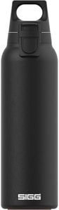 SIGG - Insulated Water Bottle - Thermo Flask Hot & Cold One Light - with Fruit Strainer - Leakproof - BPA Free - 18/8 Stainless Steel - Black - 0.55L