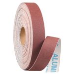 Emery Cloth Roll,120 Grit Continuous Sandpaper Roll 1" x 82 Feet Sandpaper Roll for Wood Furniture Finishing Metal Sanding Automotive Polishing