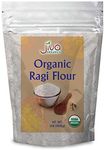 Jiva Organic Ragi Flour 2 Pound Bag (32 Ounce) - Finger Millet Flour