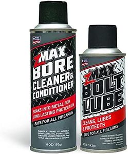 zMAX 50-503 Firearm Aerosol 2 Pack Bore Cleanser/Conditioner & Bolt Lube Aerosol Spray Micro Lubricant | Reduces Carbon Build Up | Easy to Use | Extends Firearm Gun Performance 2 cans 6.8oz/5oz