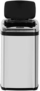 HOMCOM Edelstahl Automatik Sensor Mülleimer Abfalleimer IR Sensor mit/ohne Inneneimer rund viereckig (30L/viereckig)