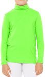 Oh So Soft Girl's Turtleneck Neon Lime Large