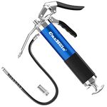 CarBole Heavy Duty Professional Grease Gun 8000 PSI High Pressure Pistol Grip Handle Fit 14oz Cartridge and Bulk With 18 inch Flex Hose