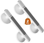 Grab Bars for Bathtubs and Showers, 2 Pack Suction Grab Bars Handle, Heavy Duty Shower Handle Removable, Safety Bars for Shower Chair, Bathroom, Shower Handrails for Seniors and Elderly, 12 Inch White