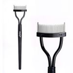 Eyelash Comb Eyelash Separator Eyelash Brush MSQ Eyelash Separator Mascara Applicator Eyelash Definer With Comb Cover Arc Designed Cosmetic Brushes Tool Black