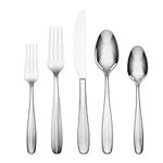 Oneida 896125 Oakwood 20-Piece Everyday Flatware Set, Service for 4