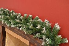 Premier 270cm (9ft) x 25cm Snow Tipped Green Christmas Garland Decoration by Premier