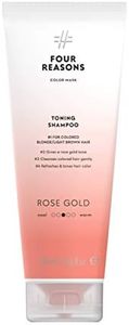 Color Mask Rose Gold Toning Shampoo - Toning Shampoo for Blonde and Light Brown Hair - Rose Gold Color Depositing Shampoo, Four Reasons 6.76 fl oz