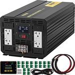 VEVOR Power Inverter, 5000W Modified Sine Wave Inverter, DC 12V to AC 110V Car Converter, with LCD Display, Remote Controller, LED Indicator, GFCI Outlets Inverter for Truck RV Car Boat Travel Camping