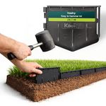 Easy to Install Lawn Edging Border - Simply Hammer into Place, No Trenches to Dig - Durable & Flexible Garden Edging - Invisible Grass & Path Edge from Recycled Plastic - 26.7 m / 87 ft Long