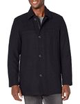 Dockers Men's Weston Wool Blend Car Coat with Scarf (Standard & Big-Tall Sizes), Navy, X-Large