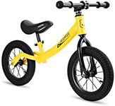 JEORGE Kids Balance Bike, Age 3 yrs to 5 Yrs Old, Lightweight Balance Bike (Yellow)