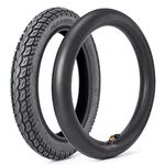 Heavy-Duty 14 x 2.125 Tire and Tube Set 57-254 Electric Scooter Tire Tube with Angled Valve Stem 14 Inch Inflatable Tire for Replacement Electric Scooters and E-Bike Tires, 1 Set