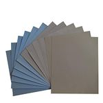 NSN Japanese Grit High Precision Polishing Sanding Wet/Dry Abrasive Sandpaper Sheets (9" x 11") - Total (800 Grit, 10 Nos)